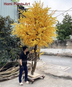 Cây hoa mai giả cao 3m5 tán rộng 2m2